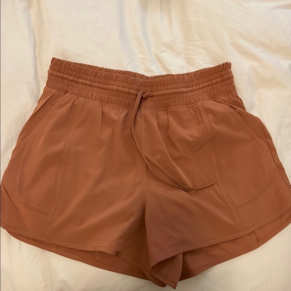 Abercrombie & Fitch Orange Athletic Shorts Relaxed Fit